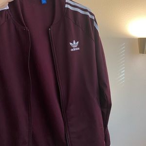 Adidas maroon jacket